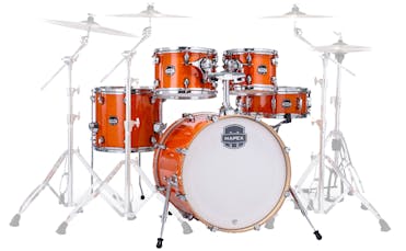 Mapex Mars Maple Fusion Shell Pack in Glos Amber - 20 / 10 / 12 / 14 + 14 Snare