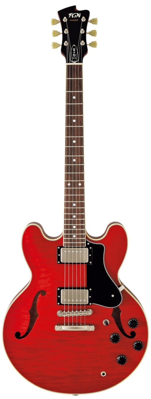 FGN Masterfield MSA-HP Semi-Hollow Electric Guitar in Cherry - Andertons  Music Co.