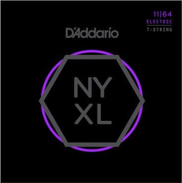 D'Addario NYXL1164 Nickel Wound Electric Guitar Strings 7-String Medium 11-64