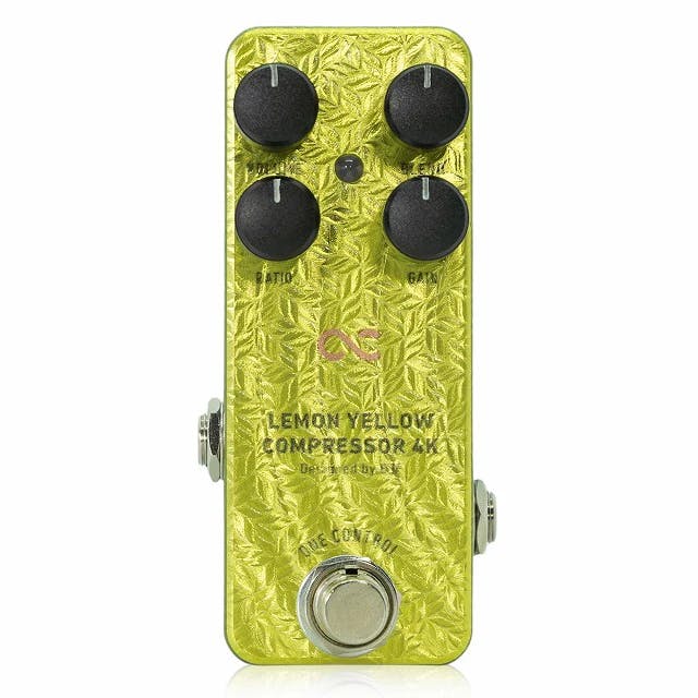 One Control Lemon Yellow 4K Compressor Pedal - Andertons Music Co.