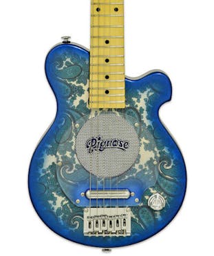 Pignose PGG-200PL Electric Guitar with Built-in Amplifier in Blue Paisley