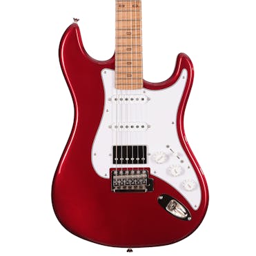 PJD Woodford Pioneer HSS Electric Guitar in Candy Red