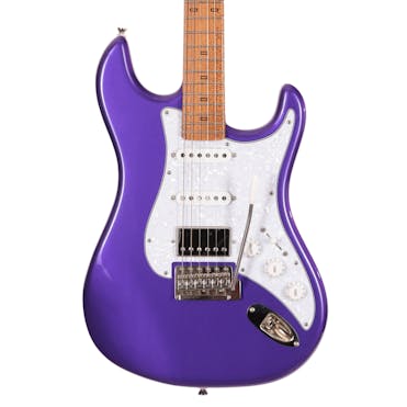 PJD Woodford Pioneer HSS Electric Guitar in Purple Metallic