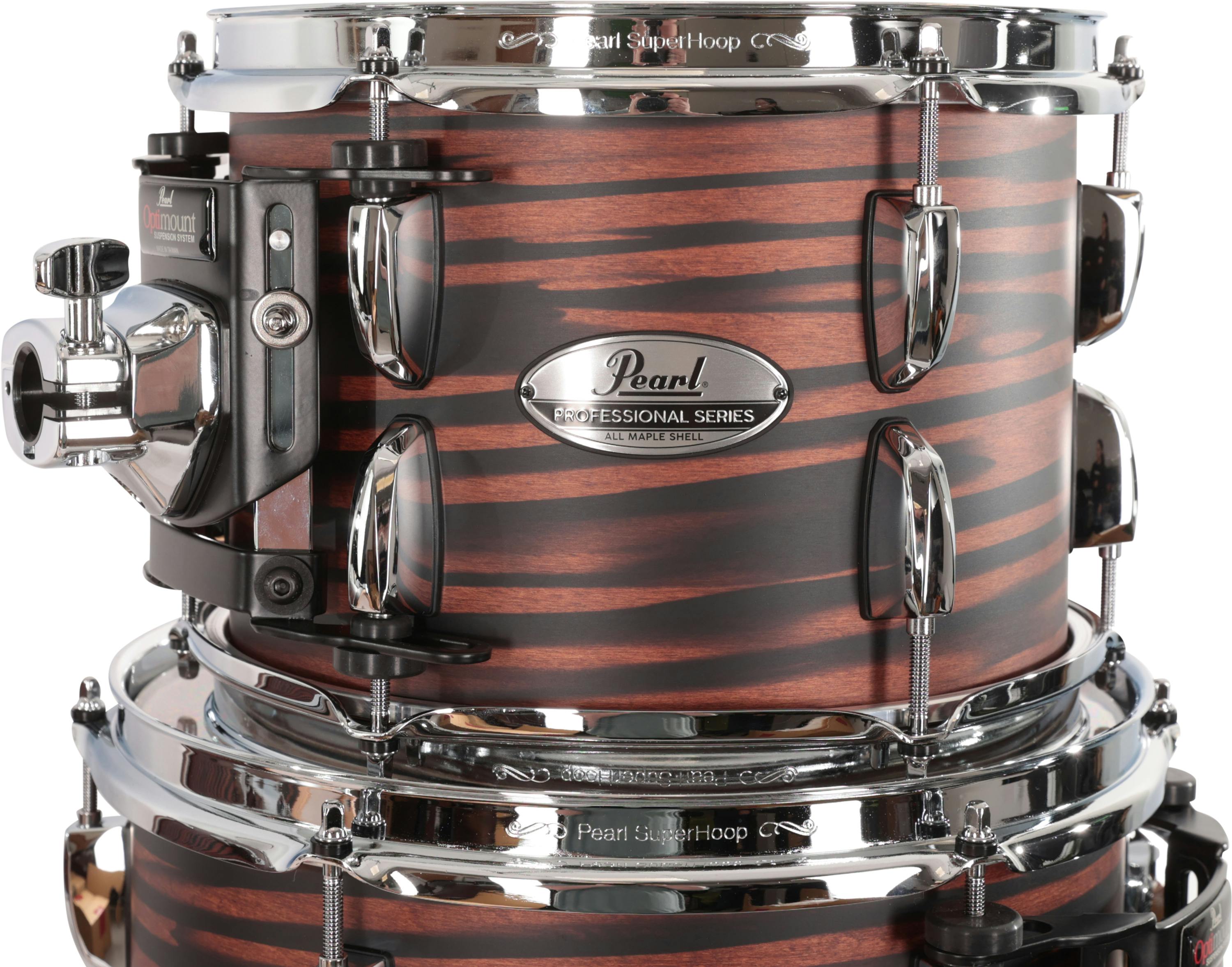 Pearl Professional Series Shell Pack 10x7, 12x8, 14x14, 20x14 in Matte  Mocha Swirl - Andertons Music Co.