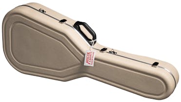 Hiscox Pro-II Large Classical Small Acoustic Guitar Case - Ivory - Silver Interior