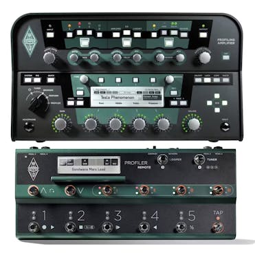Kemper Profiling Amp Head in Black plus Remote Footswitch Set (Non-Powered)