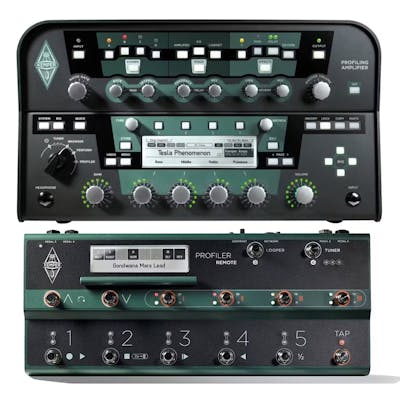 Kemper Profiling Amp Head in Black plus Remote Footswitch Set (Non-Powered)