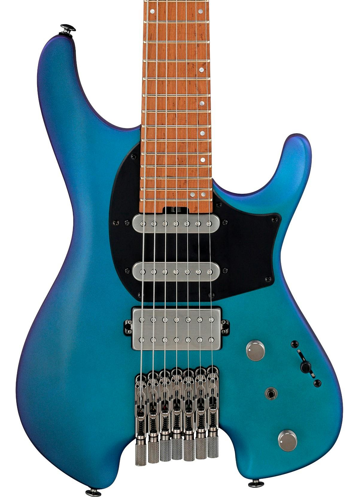 Ibanez Q547 BMM Q Series 7 String Headless Electric Guitar in Blue