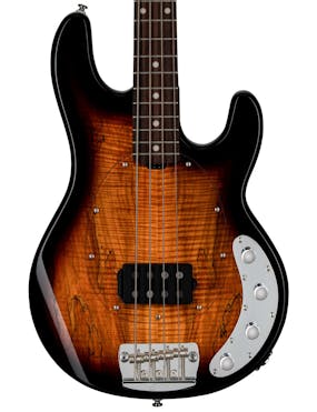 Sterling by Music Man Stingray RAY34 HH Bass Guitar in Three Tone Sunburst