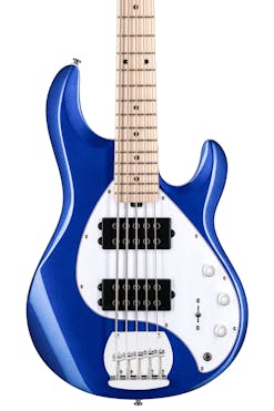 Sterling by Music Man Sub Stingray Ray5HH 5-String Bass in Cobra Blue