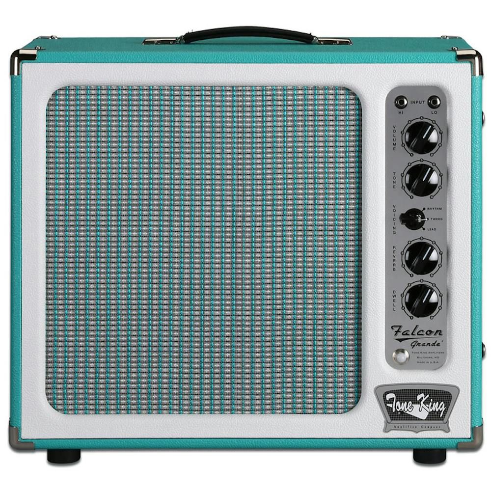 Tone King Falcon Grande Amp in Turquoise and White