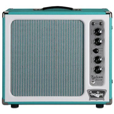 Tone King Falcon Grande Amp in Turquoise and White