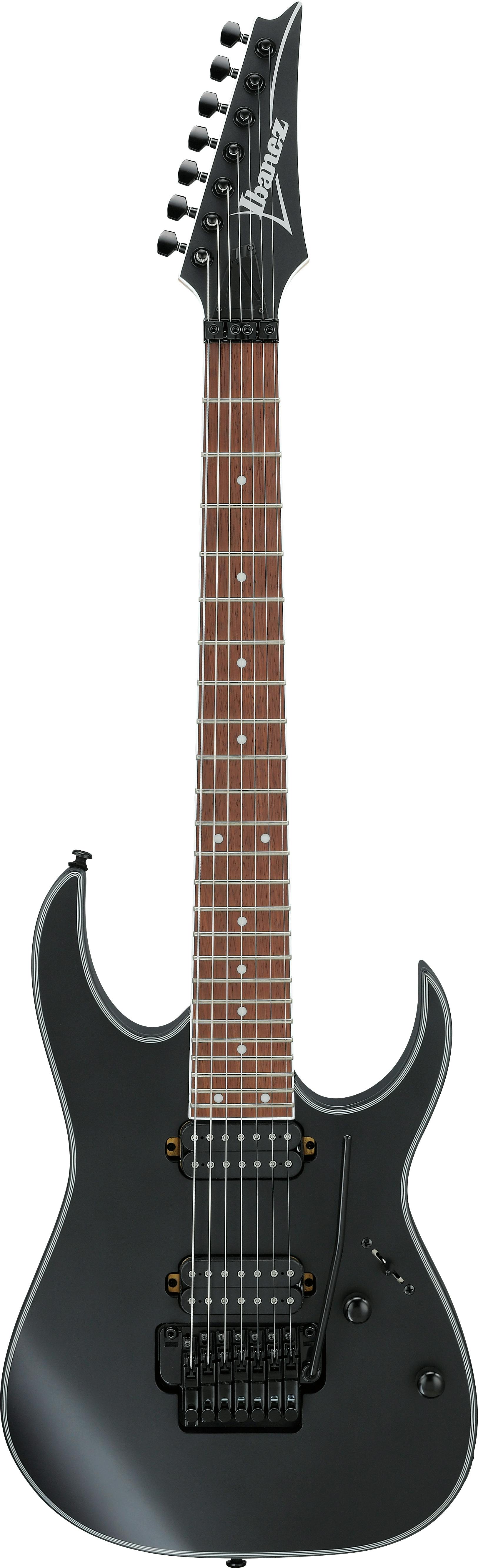 Ibanez RG7320EX-BKF 7-String Electric Guitar in Black Flat 