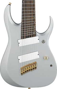 Ibanez RGDMS8-CSM Axe Design Lab Multiscale 8-String Electric Guitar in Classic Silver Matte