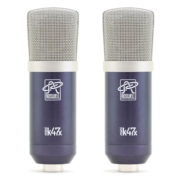 Roswell Pro Audio Mini K47x Matched Pair Condenser Microphones