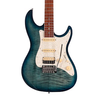 Sire Larry Carlton S7 FM Electric Guitar in Transparent Blue