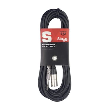 Stagg 6.3mm Stereo Jack to Male XLR - 6m