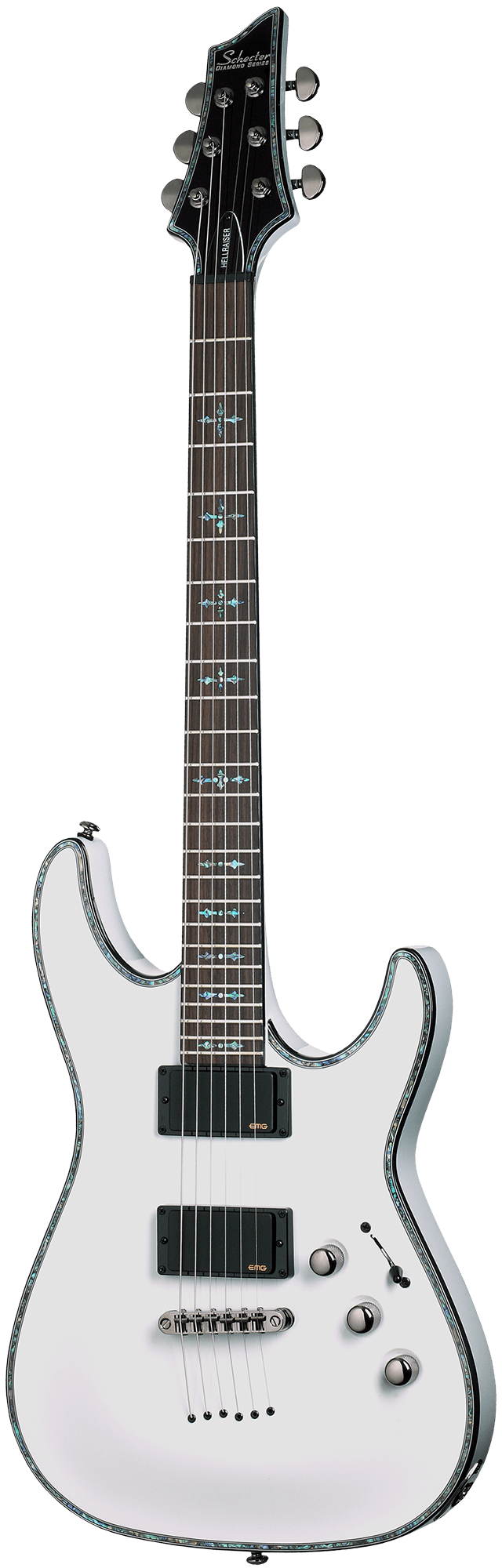 Schecter Hellraiser C-1 Electric Guitar in Gloss White - Andertons 