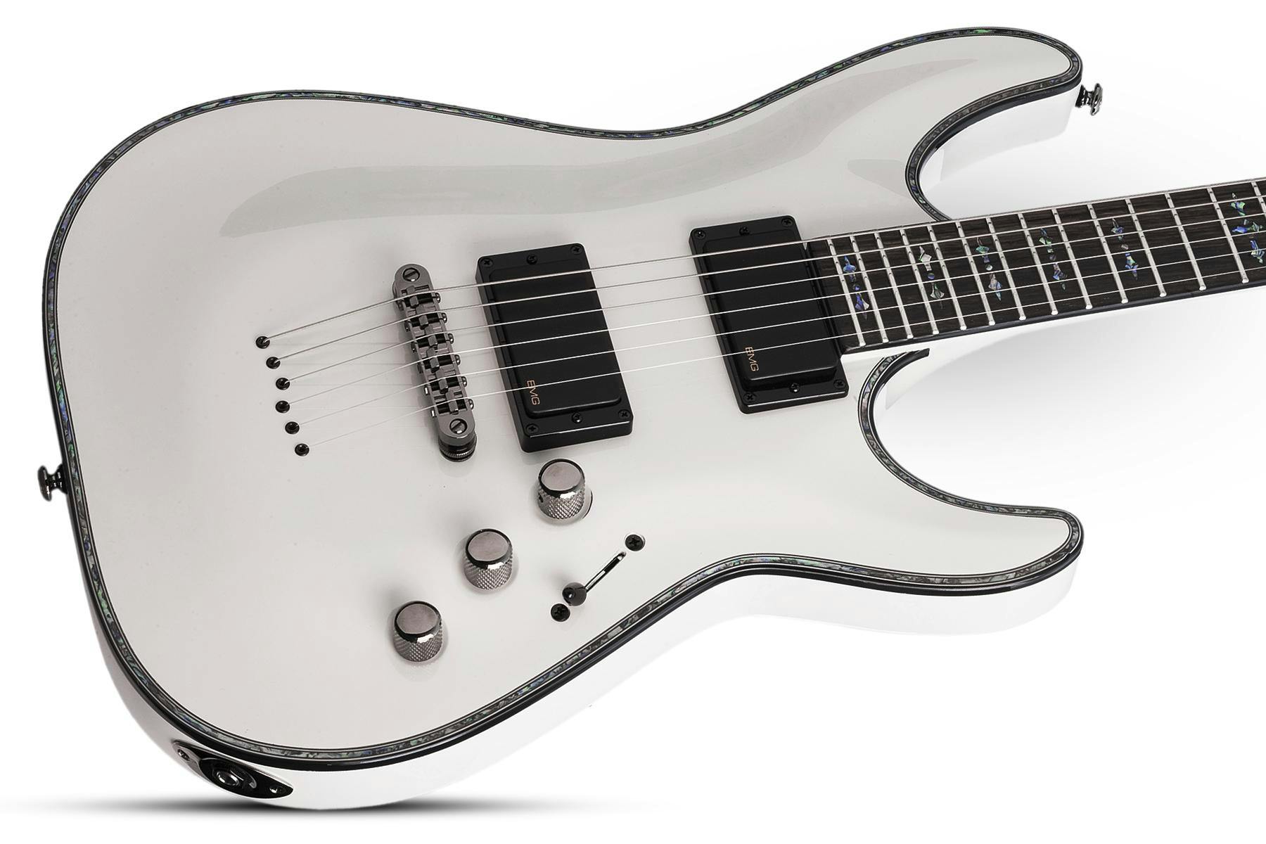 Schecter Hellraiser C-1 Electric Guitar in Gloss White - Andertons 