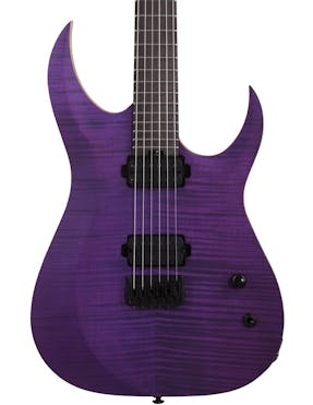 Schecter John Browne TAO-6 Signature Electric Guitar in Satin Trans Purple