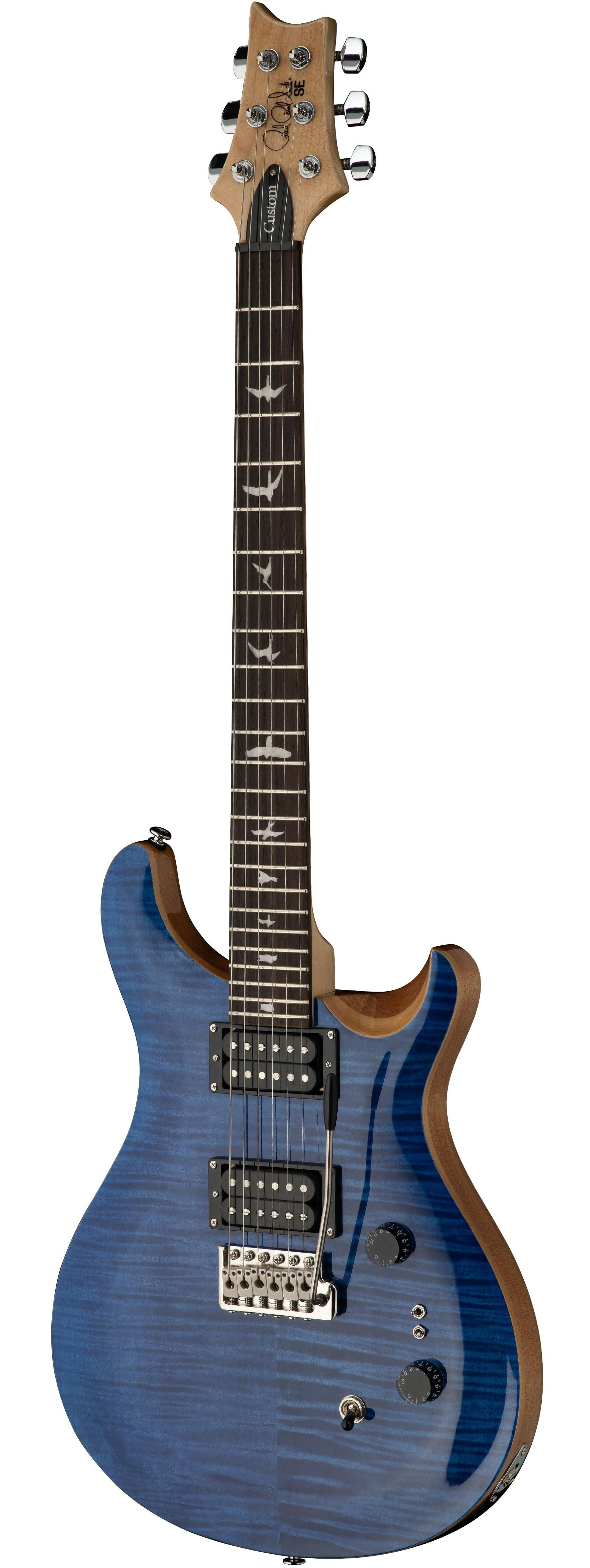 PRS SE Custom 24-08 Electric Guitar in Faded Blue - Andertons 
