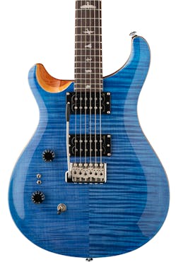 PRS SE Custom 24-08 Left-Handed Electric Guitar in Faded Blue