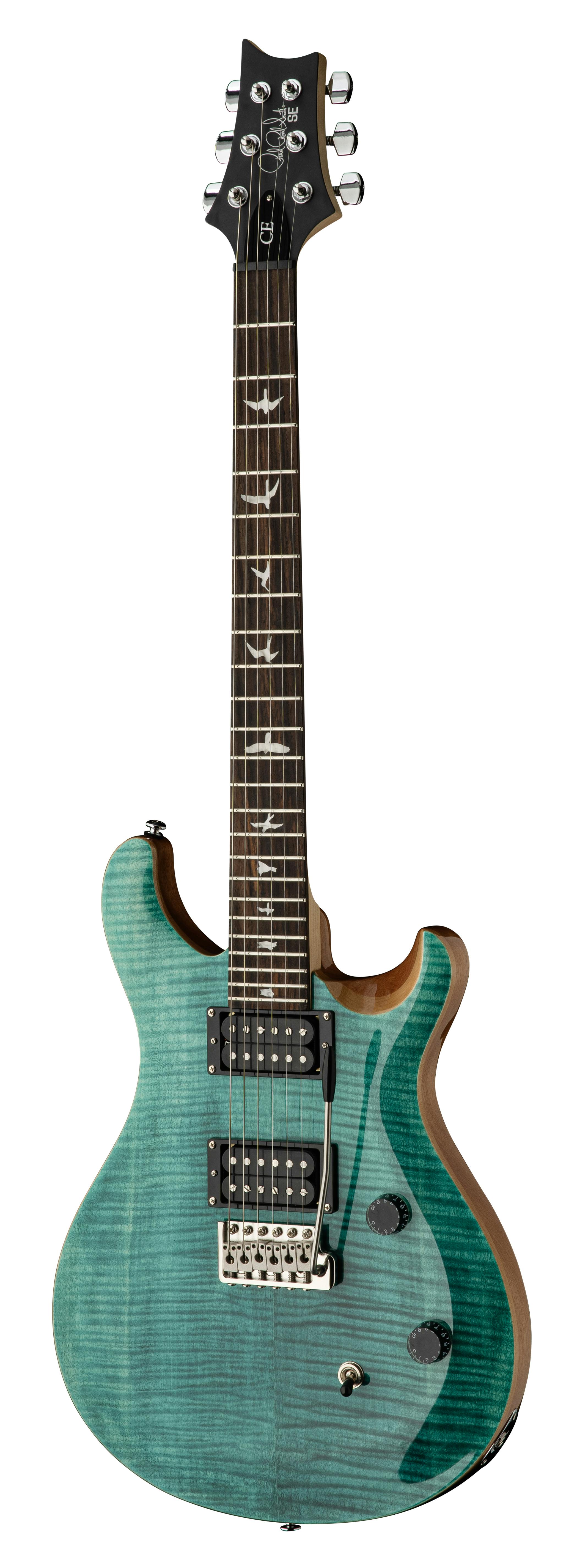 PRS SE CE 24 Electric Guitar in Turquoise Flame - Andertons Music Co.