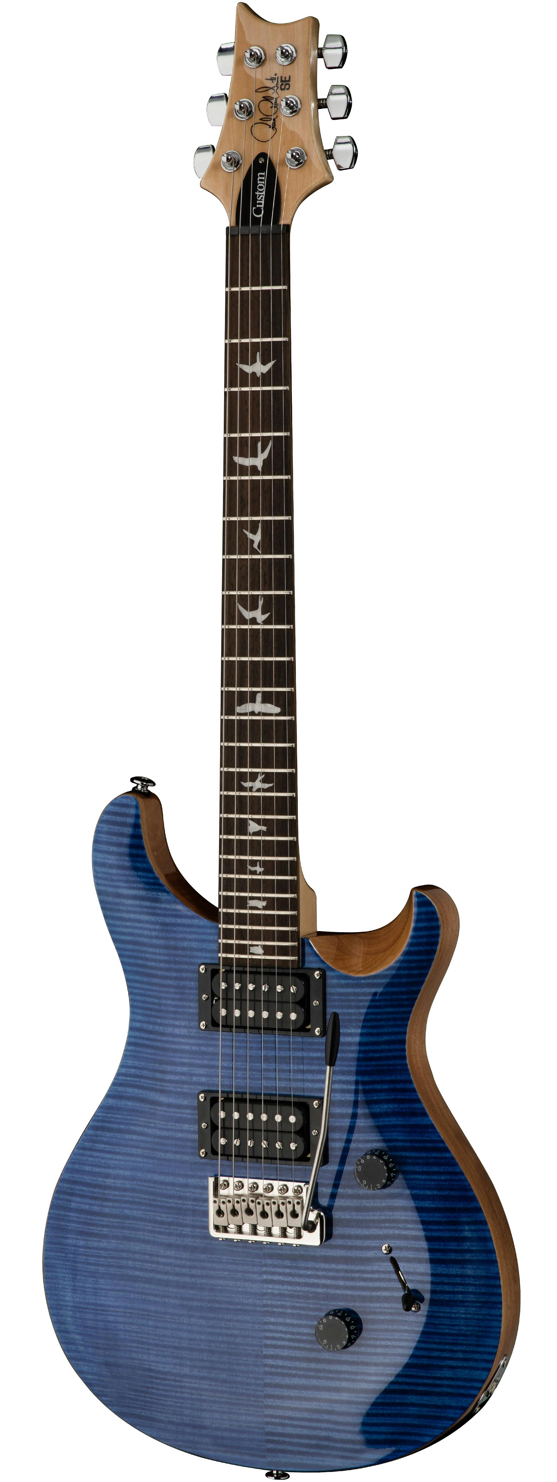 PRS SE Custom 24 Electric Guitar in Faded Blue - Andertons Music Co.