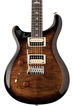 PRS SE Custom 24 Left-Handed Electric Guitar in Black Gold Sunburst