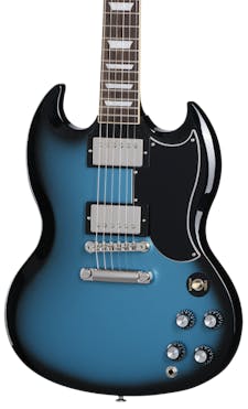 Gibson SG Standard 61 Stop Bar Electric Guitar in Pelham Blue Burst