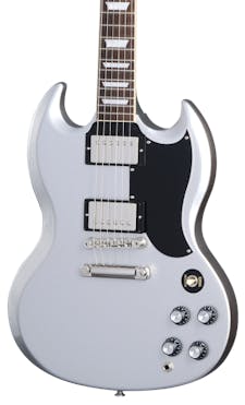 Gibson SG Standard 61 Stop Bar Electric Guitar in Silver Mist