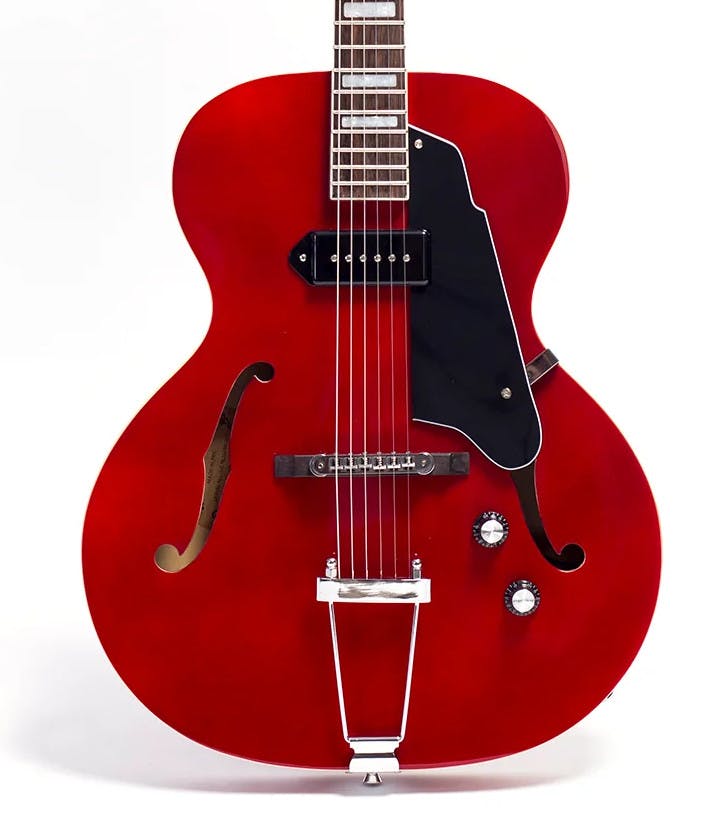 Grote J90 Hollowbody Electric Jazz Guitar with P90 pickup in Trans
