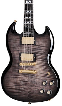 Gibson USA SG Supreme Electric Guitar in Translucent Ebony Burst