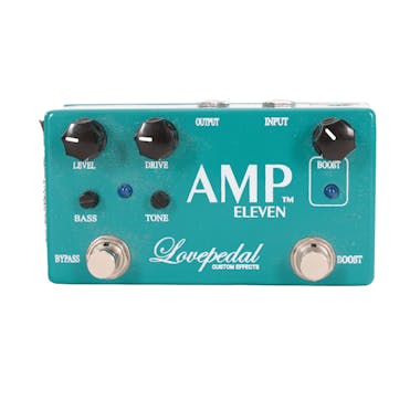 Second Hand LovePedal Custom Effects Amp 11 Overdrive Pedal in Blue