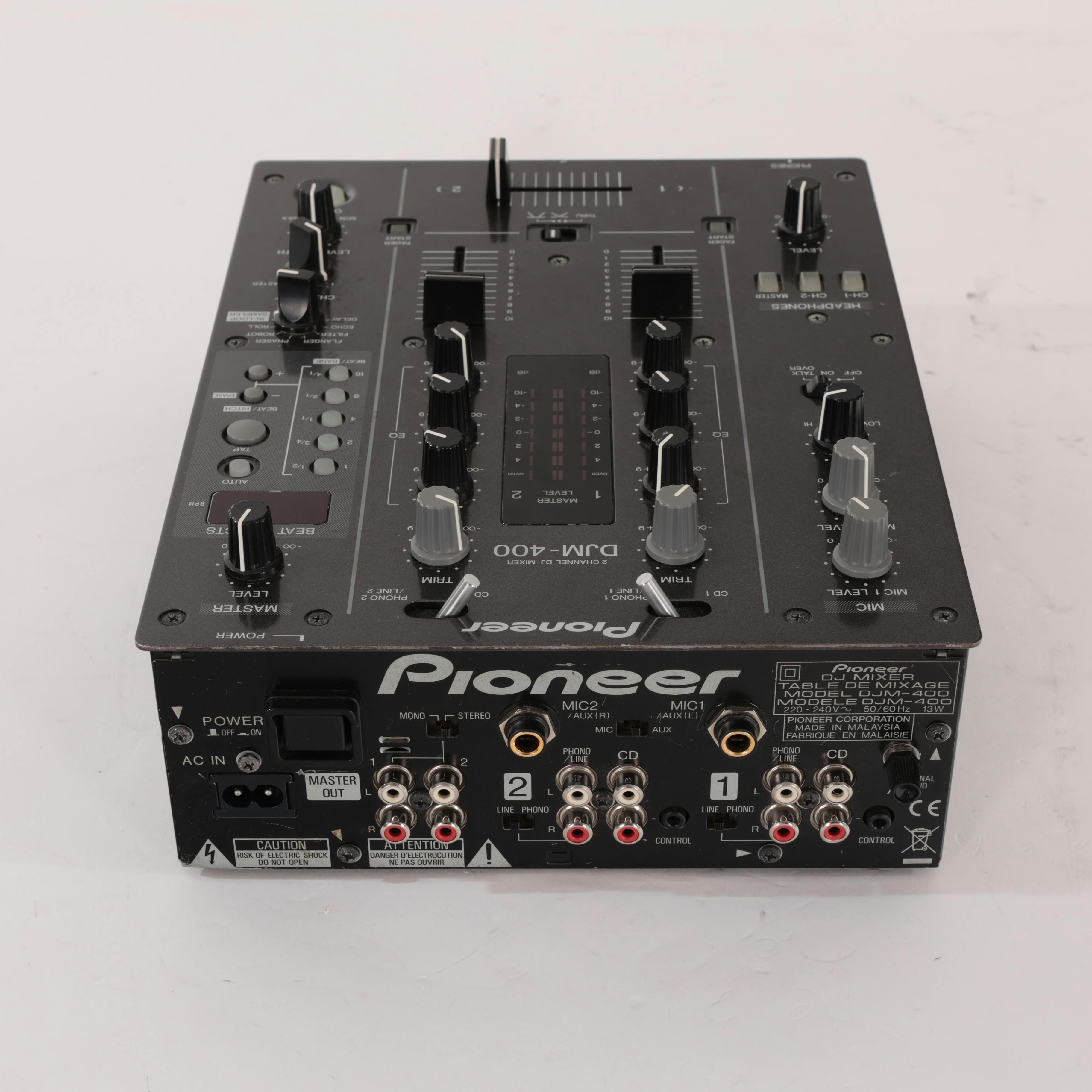 Second Hand Pioneer DJM-400 2-Channel Effects DJ Mixer - Andertons