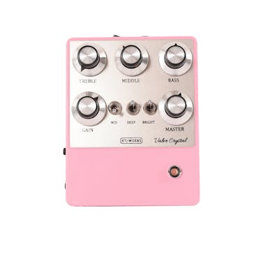 Second Hand HTJ Valve Crystal 12ax7 Preamp Pedal in Pink