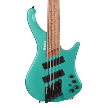 Second Hand Ibanez EHB1005SMSEMM EHB 5 String Bass in Emerald Green Metallic Matte