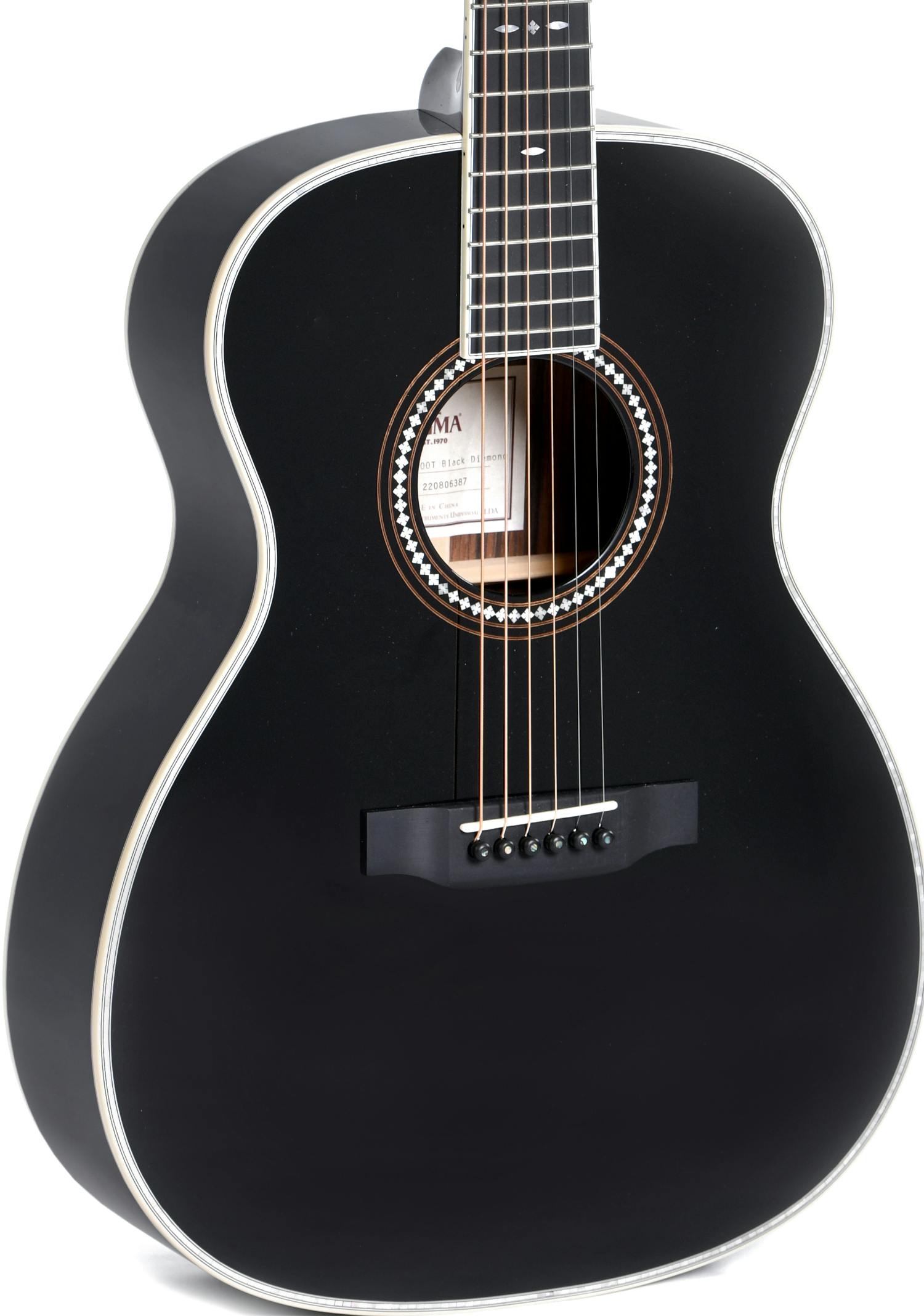 Sigma 000R Black Diamond Electro Acoustic Guitar in Polished Gloss