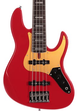 Sire Marcus Miller V5 24 Fret 5-String Bass Guitar in Dakota Red