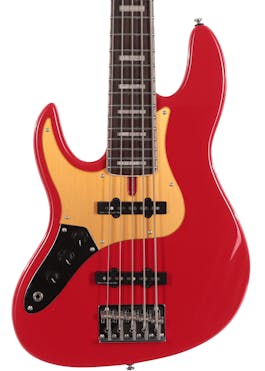 Sire Marcus Miller V5 24 Fret Left-Handed 5-String Bass Guitar in Dakota Red