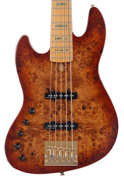 Sire Marcus Miller V10 Left Handed 5 String Bass in Natural Satin