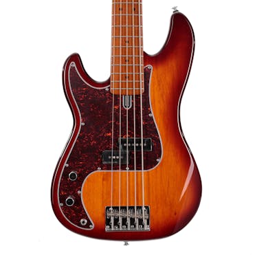 Sire Marcus Miller P5 Alder Left Handed 5-String Bass Guitar in Tobacco Sunburst