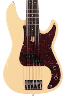 Sire Marcus Miller P5R Alder 5-String Bass Guitar in Vintage White