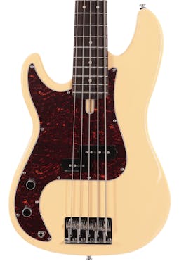 Sire Marcus Miller P5R Alder Left-Handed 5-String Bass Guitar in Vintage White