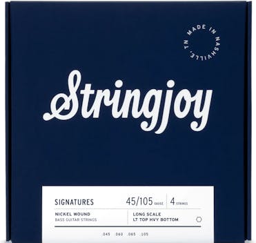 Stringjoy Light Top Heavy Bottom Gauge 45-105 4 String Long Scale Nickel Wound Bass Guitar Strings