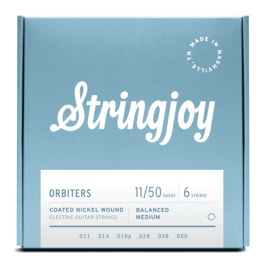 Stringjoy Orbiters Balanced Medium Gauge 11 50 Coated Nickel Wound