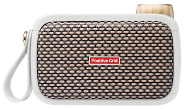 Positive Grid Spark GO Ultra Portable Smart Guitar Amp and Bluetooth Speaker in Pearl