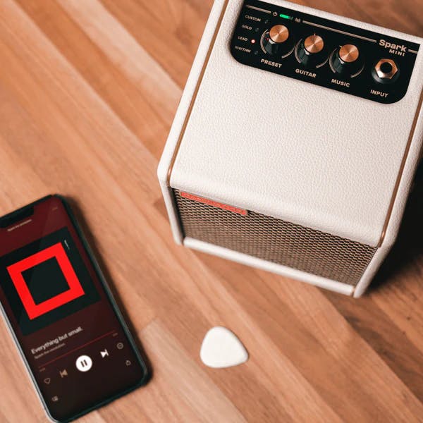 Positive Grid Spark Mini Practice Amp in Pearl - Andertons Music Co.