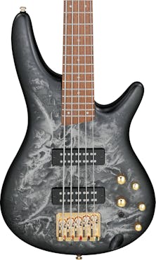 Ibanez SR305EDX-BZM 5-String Bass in Black Ice Frozen Matte