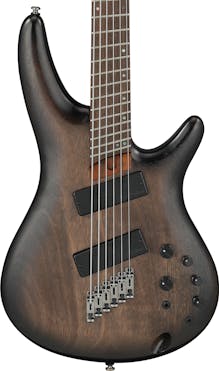 Ibanez SRC6MS-BLL 6-String Multi-Scale Bass Guitar in Black Stained Burst Low Gloss
